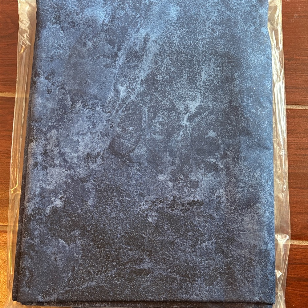 Stonehenge navy backing Blue Textured Fabric